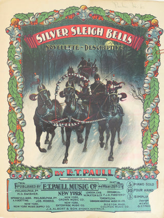 Paull, E. T.. (1858-1924) [Bells] Silver Sleigh Bells Novelette Descriptive