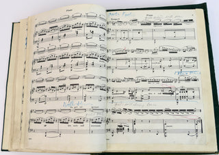 Pavlova, Anna. (1881-1931) Four Working Musical Scores Used and Annotated by the Legendary Ballerina