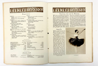[Pavlova, Anna. (1881-1931)] Souvenir Program