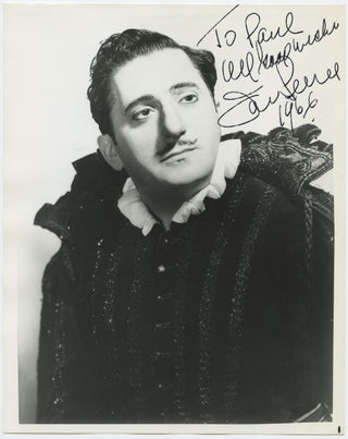 Peerce, Jan. (1904–1984) Signed Photograph as Don Ottavio in "Don Giovanni"
