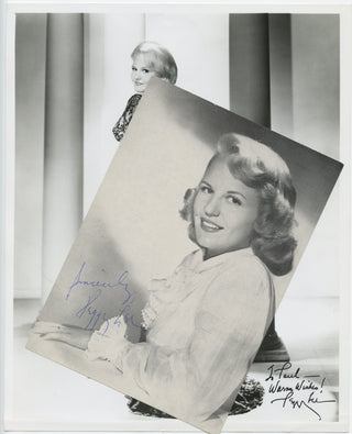 Lee, Peggy. (1920–2002) Two Signed Photographs