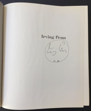 Penn, Irving. (1917–2009) [Szarkowski, John. (1925–2007)] Irving Penn - SIGNED