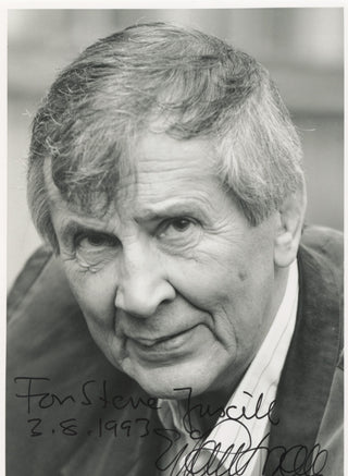 Rautavaara, Einojuhani. (1928–2016) Autograph musical quotation and photograph, both signed