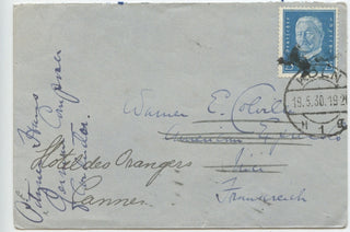 Hans Pfitzner autograph signature with original envelope, 1930, view 2