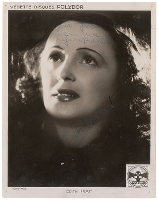 Piaf, Edith. (1915–1963) Large Signed Photograph