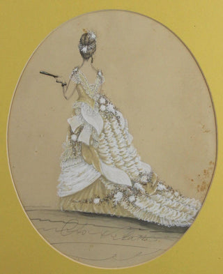Pilatte, Charles. (1814–1881) [Worth, Charles Frederick. (1825 - 1895)] Group of Nineteenth-Century Dress Designs