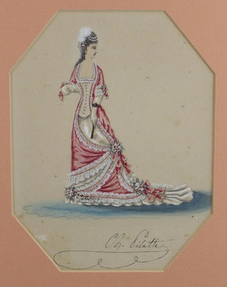 Pilatte, Charles. (1814–1881) [Worth, Charles Frederick. (1825 - 1895)] Group of Nineteenth-Century Dress Designs