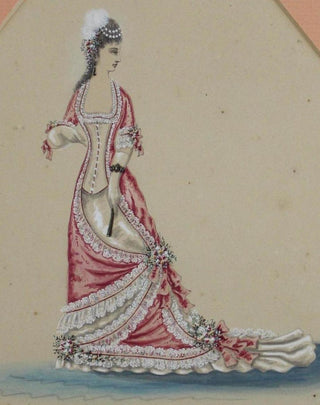 Pilatte, Charles. (1814–1881) [Worth, Charles Frederick. (1825 - 1895)] Group of Nineteenth-Century Dress Designs
