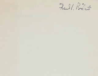 Plath, Sylvia. (1932-1963)  [Bidart, Frank. (b. 1939)] "The Colossus" - Ex-Frank Bidart