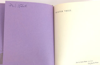Plath, Sylvia. (1932-1963) "Winter Trees" - Ex-Frank Bidart