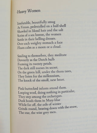 Plath, Sylvia. (1932-1963)  [Bidart, Frank. (b. 1939)] "Crossing The Water" - THE COPY OF FRANK BIDART