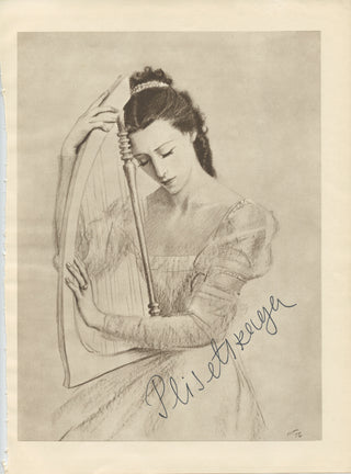 Plisetskaya, Maya. (1925–2015) Signed Print