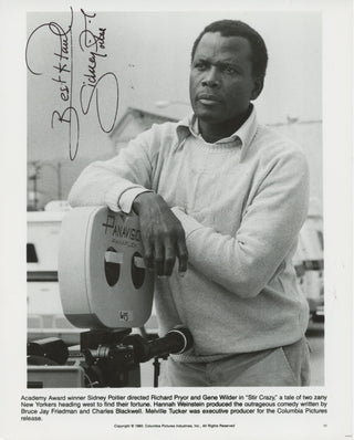Poitier, Sidney. (1927–2022) "Stir Crazy"—Signed photograph