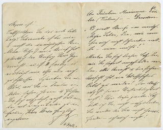Popper, David. (1843–1913) Autograph Letter Signed