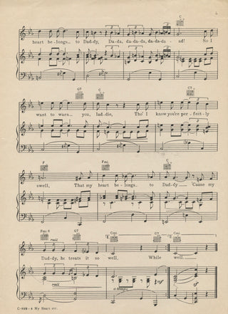 Porter, Cole. (1891–1964) "Bits of Melody from...'Leave it to Me'" - SIGNED