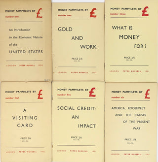 Pound, Ezra. (1885-1972) (Translated by Carmine Amore & John Drummond) [Bidart, Frank. (b. 1939)] "Money Pamphlets by £" - Rare Complete Set of Pound's Economic Pamphlets