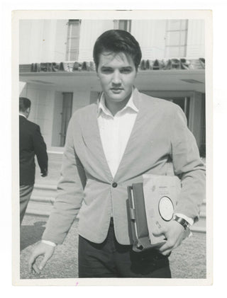 Presley, Elvis. (1935-1977) Original Candid Photograph at MGM Studios