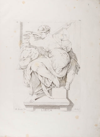 [Haydn] [Esterházy, Nicholas II, Prince  (1765 – 1833)] [Michelangelo] - Piroli, Tommaso. (1752 -1824 ) "Prophets and Sibyls of the Sistine Chapel in the Vatican, after Michelangelo" - EX-ESTERHAZY