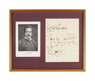 Puccini, Giacomo. (1858–1924) "La Fanciulla del West" - Autograph Musical Manuscript Page [EX-Tony Bennett]