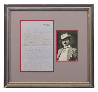 Puccini, Giacomo. (1858–1924) Autograph Letter Signed regarding Tosca and Tristan