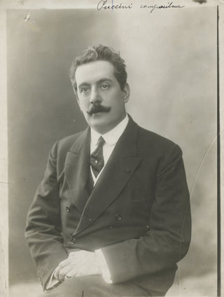 Puccini, Giacomo. (1858–1924) Original Henri Manuel Photograph