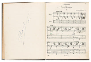 Rachmaninoff, Sergei. (1873–1943) Piano Concerto No. 2 - SIGNED MUSICAL SCORE