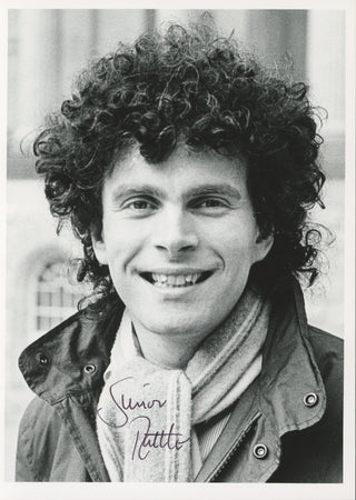 Rattle, Simon. (b. 1955) Uncommon Early Signed Photograph