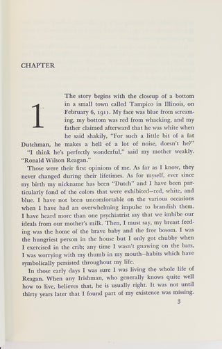 Reagan, Ronald. (1911–2004) "Where's the Rest of Me? The Ronald Reagan Story" - SIGNED
