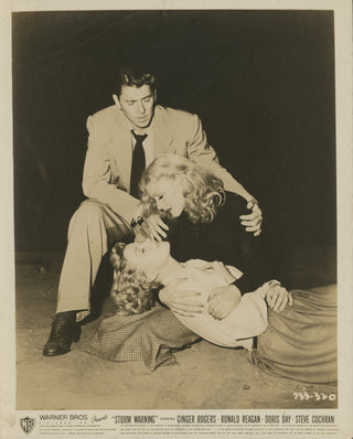 Reagan, Ronald. (1911–2004) & Rogers, Ginger. (1911–1995) & Day, Doris. (1922–2019) "Storm Warning" – Promotional Photograph