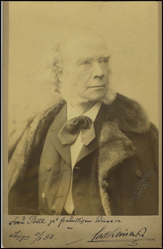 Reinecke, Carl. (1824-1910) Signed Cabinet Photograph to Mrs. Carl Prill