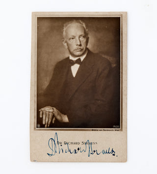 Strauss, Richard. (1864–1949) [Barakovich, Edith. (1896–1940)] Signed Photograph
