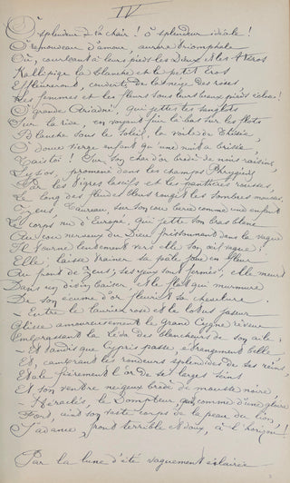 Rimbaud, Arthur. (1854 - 1891) [Fantin-Latour, Henry. (1836 - 1904)] Poésies. Notice de Paterne Berrichon, portrait de Fantin-Latour. [FACSIMILE MANUSCRIPT]