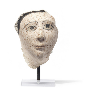 [Romano-Egyptian] Mask of a young woman, ca. 200 CE