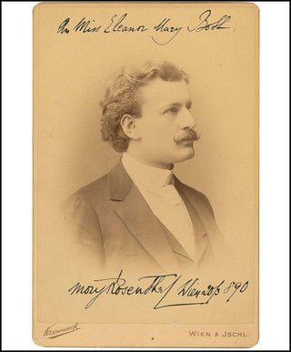 Rosenthal, Moriz. (1862–1946) Signed Cabinet Photograph