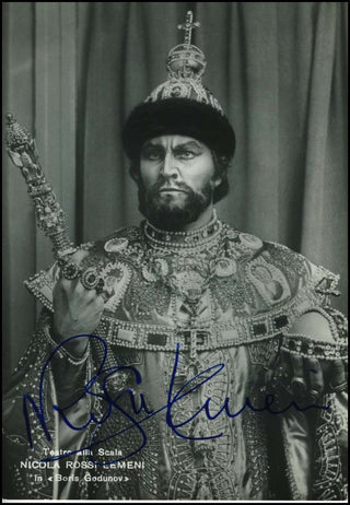 Rossi-Lemeni, Nicola. (1920 - 1991) Signed Photograph, "Boris Godunov."