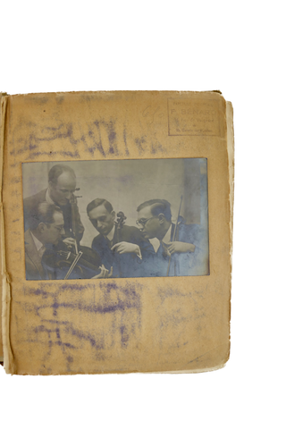 [Roth Quartet. (1922–1969)] 1926 - 28 Personal Programs & Clippings Collection of Jeno Antal