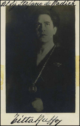 Ruffo, Titta. (1877 - 1953) Signed Portrait