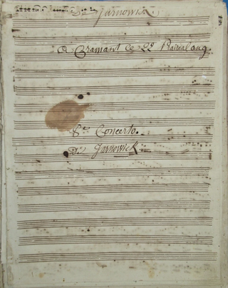 Saint-Georges, Joseph Bologne, Chevalier de. (1745–1799) & Viotti, Jarnovic, Cramer & Fodor Violin Concerto Sammelband