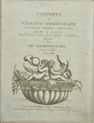 Saint-Georges, Joseph Bologne, Chevalier de. (1745–1799) & Viotti, Jarnovic, Cramer & Fodor Violin Concerto Sammelband
