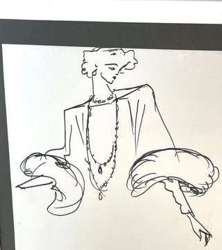 Saint Laurent, Yves. (1936–2008) Original Designs for a Jacket with Fur or Feather Cuffs