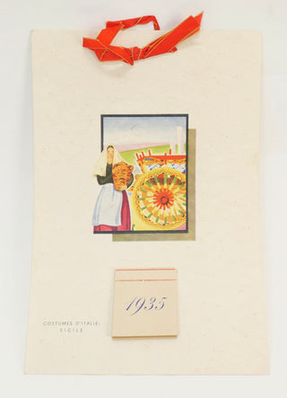 Sassoli, Ada. (1886-1946) Signed 1935 Italian Calendar