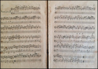 Scarlatti, Guiseppe Domenico. (1685-1757) Libro De XII Sonatas Modernas para Clavicordio Compuestas por El Senor D. Domingo Scarlati...