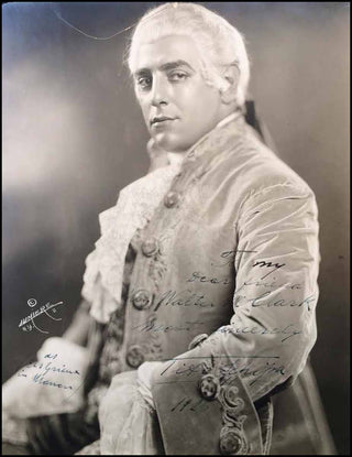 Schipa, Tito. (1888–1965) Large Signed Photograph in "Manon"