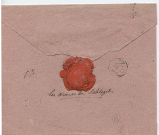 Schlegel, August Wilhelm. (1767–1845) Autograph Envelope to Alexandre Vattemare