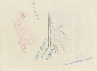 Schoenberg, Arnold. (1874-1951) Original 1933 Photograph "On the Eve of His Departure for the United States"