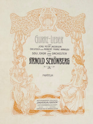 Schoenberg, Arnold. (1874-1951) [Mitropoulos, Dimitri. (1896–1960)] "Gurre-Lieder" - From the Collection of Dimitri Mitropoulos