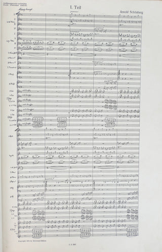 Schoenberg, Arnold. (1874-1951) [Mitropoulos, Dimitri. (1896–1960)] "Gurre-Lieder" - From the Collection of Dimitri Mitropoulos