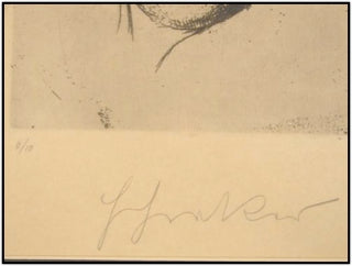 Schreker, Franz. (1878-1934) Large Original Etched Portrait, SIGNED by Schreker