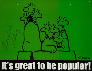 Schulz, Charles M. (1922 - 2000) "It's great to be popular" - SIGNED PRINT