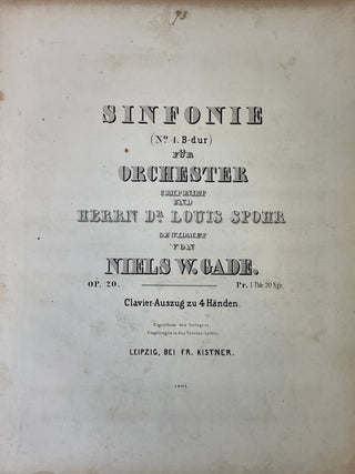 Schumann, Robert. (1810–1856) & Schubert, Franz. (1797–1828) & Mendelssohn-Bartholdy, Felix. (1809–1847) & Gade, Niels. (1817–1890) & Schulhoff, Julius. (1825–1898) Sammelband of Works for Piano 4 Hands, including First Editions